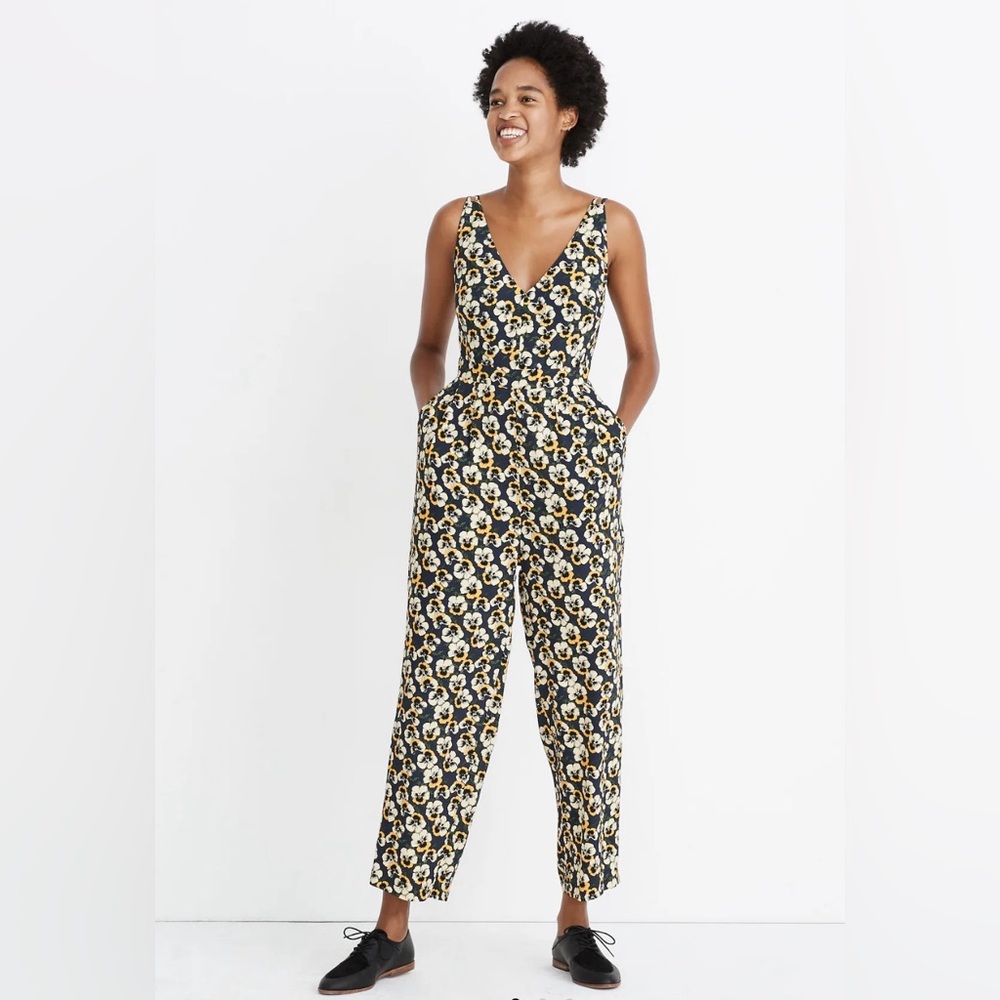 Madewell Floral Jumpsuit